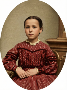 Mary Gilbert Davis Rockwell Daguerreotype enhanced with Google Gemini.